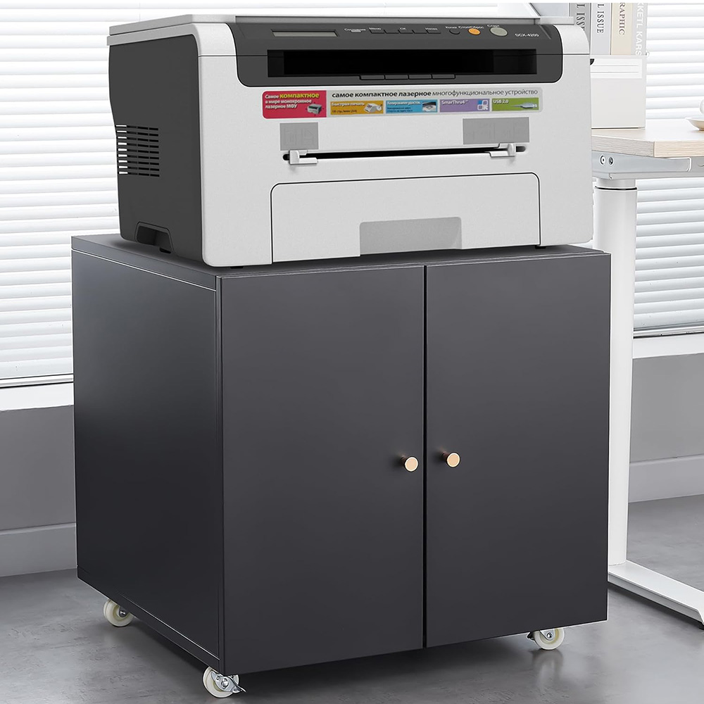 Commercial Printer - Metalowy stojak na drukarkę z miejscem