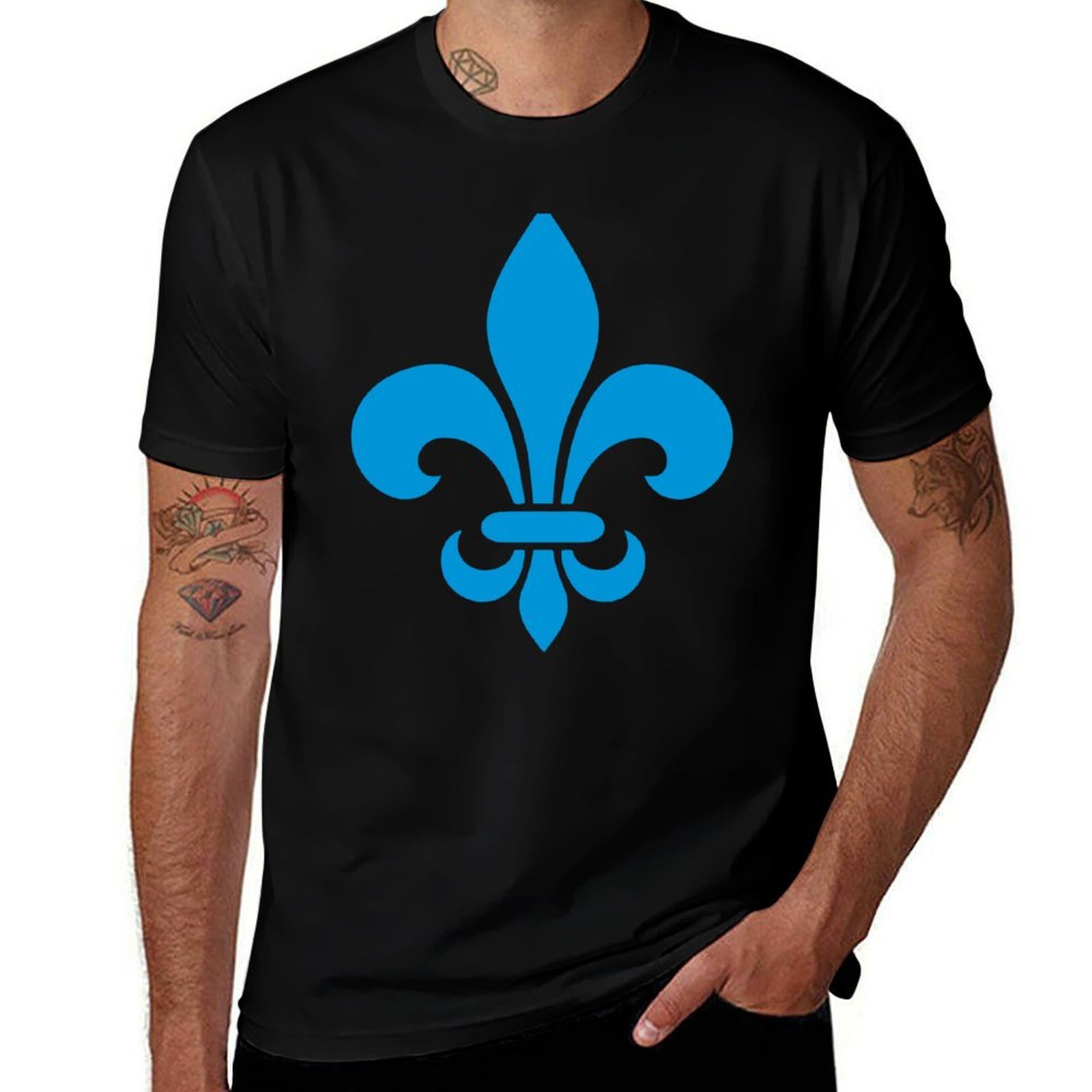 Printing Qc - Kwibec Francja niebieski fleur de lys