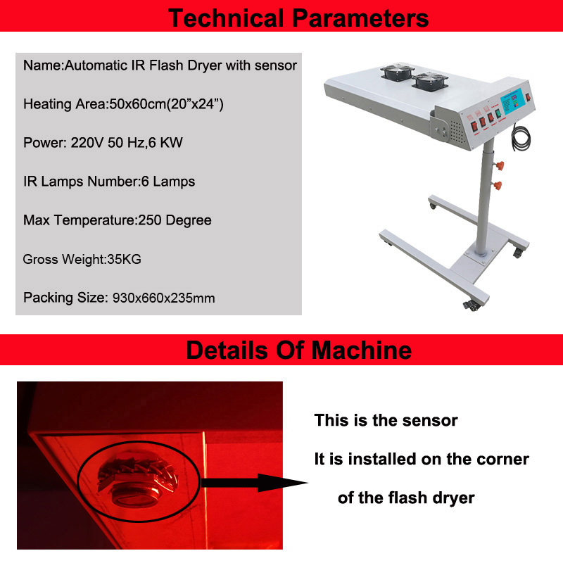 Automatyczna suszarka IR z lam – Flash Dryer Screen Print recenzja i cena