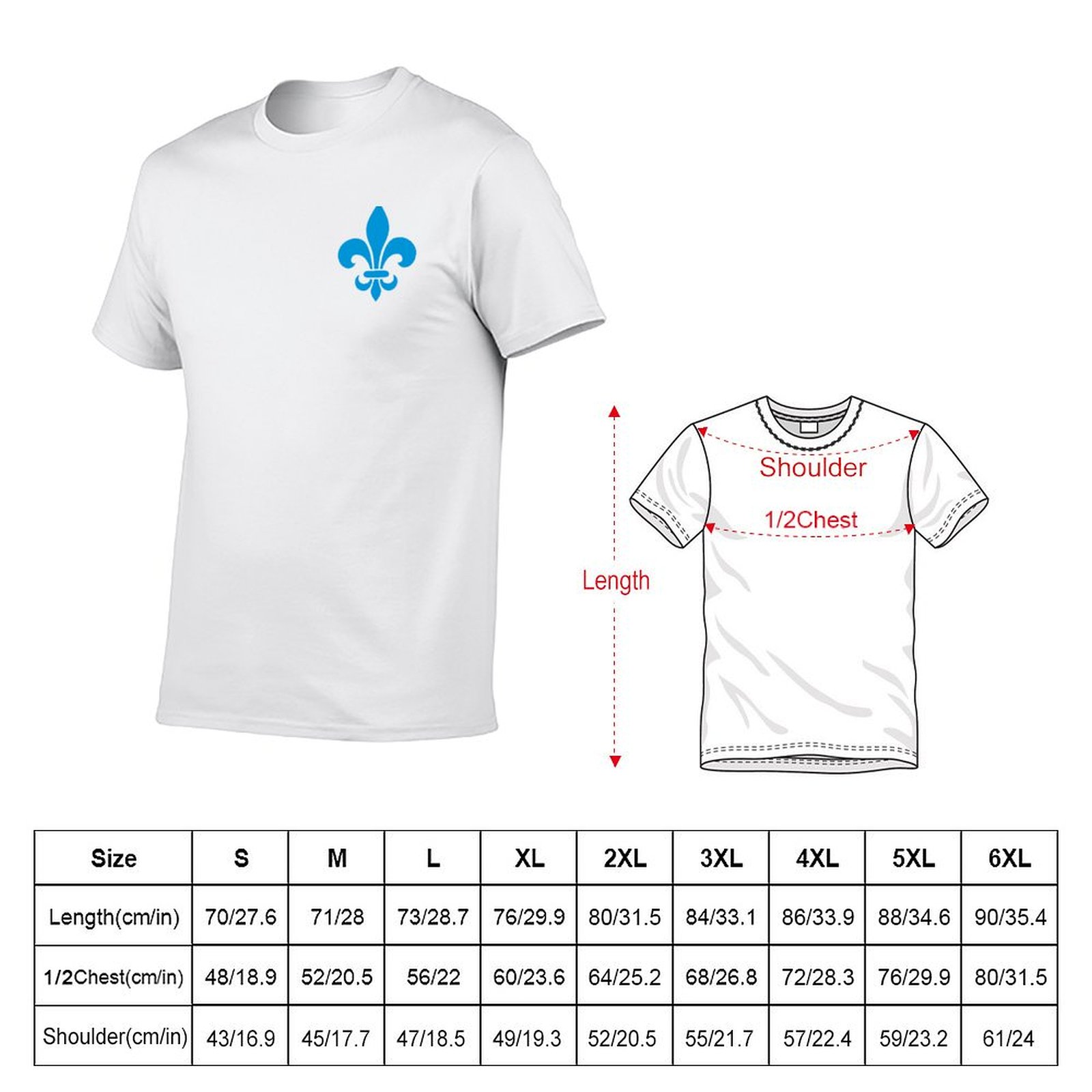 Koszulka Quebec Francja niebie – Printing Qc recenzja i cena